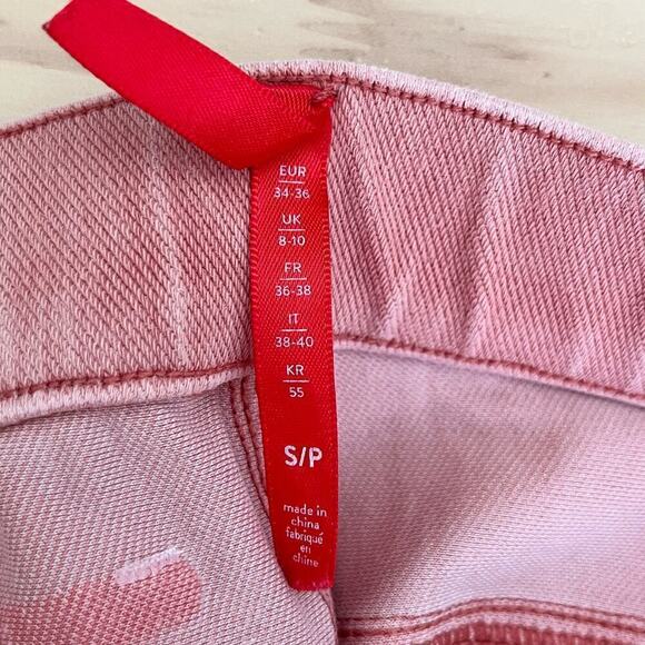 Spanx Pink Jean-ish Ankle Leggings Pull-on Skinny Shaping‎ Pants, Size Small - Picture 5 of 11